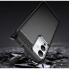 Hurtel Carbon Case case for Infinix Note 12i flexible silicone carbon cover black - (Carbon Case Infinix Note 12i Black)