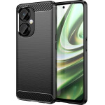 Hurtel Carbon Case case for OnePlus Nord CE 3 flexible silicone carbon cover black - (Carbon Case OnePlus CE3 Black)