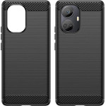 Hurtel Carbon Case case for Realme 10 Pro+ flexible silicone carbon cover black - (Carbon Case OPPO Realme 10 PRO PLUS Black)