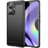 Hurtel Carbon Case case for Realme 10 Pro+ flexible silicone carbon cover black - (Carbon Case OPPO Realme 10 PRO PLUS Black)