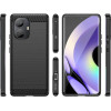 Hurtel Carbon Case case for Realme 10 Pro+ flexible silicone carbon cover black - (Carbon Case OPPO Realme 10 PRO PLUS Black)