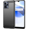 Hurtel Carbon Case case for Realme C35 flexible silicone carbon cover black - (Carbon Case OPPO Realme C35 Black)