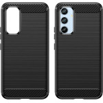 Hurtel Carbon Case case for Samsung Galaxy A54 5G flexible silicone carbon cover black - (Carbon Case Samsung A54 Black)