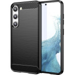 Hurtel Carbon Case case for Samsung Galaxy S23+ flexible silicone carbon cover black - (Carbon Case Samsung S23 Plus Black)