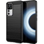 Hurtel Carbon Case case for Xiaomi 12T Pro / Xiaomi 12T flexible silicone carbon cover black - (Carbon Case Xiaomi 12T/12T PRO Black)