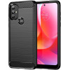Hurtel Carbon Case Flexible case cover Motorola Moto G Power 2022 black - (Carbon Case Moto G Power 2022 Black)