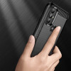 Hurtel Carbon Case Flexible case cover Motorola Moto G Power 2022 black - (Carbon Case Moto G Power 2022 Black)