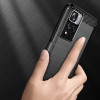 Hurtel Carbon Case flexible case cover Xiaomi Redmi Note 11 Pro+ 5G (China) / 11 Pro 5G (China) / Mi11i HyperCharge / Poco X4 NFC black - (Carbon Case Xiaomi Poco X4 NFC 5G Black)