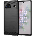 Hurtel Carbon Case flexible cover for Google Pixel 7 black - (Carbon Case GOOGLE PIXEL 7 Black)