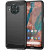 Hurtel Carbon Case Flexible cover for Nokia X100 black - (Carbon Case Nokia X100 Black)