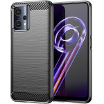 Hurtel Carbon Case Flexible Cover Realme 9 Pro black - (Carbon Case REALME 9 PRO Black)