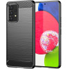 Hurtel Carbon Case Flexible Cover Sleeve for Samsung Galaxy A53 5G black - (Carbon Case Samsung A53 5G Black)