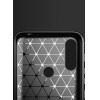 Hurtel Carbon Case Flexible Cover Sleeve Motorola Moto E7i Power black - (Carbon Case Motorola Moto E7i POWER Black)