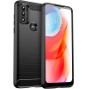 Hurtel Carbon Case Flexible Cover Sleeve Motorola Moto G Play 2022 black - (Carbon Case Moto G Play 2022 Black)