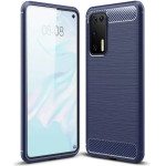 Hurtel Carbon Case Flexible Cover TPU Case for Huawei P40 blue - (Carbon Case Huawei P40 blue)