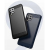 Hurtel Carbon Case Flexible Cover TPU Case for Samsung Galaxy A22 4G black - (Carbon Case Samsung A22 4G Black)