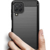 Hurtel Carbon Case Flexible Cover TPU Case for Samsung Galaxy A22 4G black - (Carbon Case Samsung A22 4G Black)
