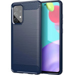 Hurtel Carbon Case Flexible Cover TPU Case for Samsung Galaxy A72 4G blue - (Carbon Case Samsung A72 5G/4G blue)