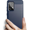 Hurtel Carbon Case Flexible Cover TPU Case for Samsung Galaxy A72 4G blue - (Carbon Case Samsung A72 5G/4G blue)