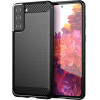 Hurtel Carbon Case Flexible Cover TPU Case for Samsung Galaxy S21+ 5G (S21 Plus 5G) black - (Carbon Case Samsung Galaxy S30 Plus Black)