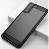Hurtel Carbon Case Flexible Cover TPU Case for Samsung Galaxy S21+ 5G (S21 Plus 5G) black - (Carbon Case Samsung Galaxy S30 Plus Black)