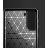 Hurtel Carbon Case Flexible Cover TPU Case for Samsung Galaxy S21+ 5G (S21 Plus 5G) blue - (Carbon Case Samsung Galaxy S30 Plus Blue)