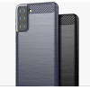 Hurtel Carbon Case Flexible Cover TPU Case for Samsung Galaxy S21+ 5G (S21 Plus 5G) blue - (Carbon Case Samsung Galaxy S30 Plus Blue)