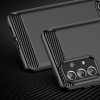 Hurtel Carbon Case Flexible TPU cover for Samsung Galaxy A73 black - (Carbon Case Samsung A73 5G Black)