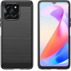 Hurtel Carbon Case for Honor X6a - black - (Carbon Case Honor X6a Black)