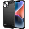 Hurtel Carbon Case for iPhone 14 Plus flexible gel back cover black - (CARBON CASE IPHONE 14 Plus BLACK)