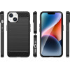 Hurtel Carbon Case for iPhone 14 Plus flexible gel back cover black - (CARBON CASE IPHONE 14 Plus BLACK)