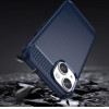 Hurtel Carbon Case for iPhone 14 Plus flexible gel back cover blue - (CARBON CASE IPHONE 14 Plus BLUE)