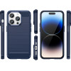 Hurtel Carbon Case for iPhone 14 Pro Max flexible gel back cover blue - (CARBON CASE IPHONE 14 PRO MAX BLUE)
