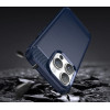 Hurtel Carbon Case for iPhone 14 Pro Max flexible gel back cover blue - (CARBON CASE IPHONE 14 PRO MAX BLUE)