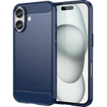 Hurtel Carbon Case for iPhone 16 Plus - Blue - (Carbon case iPhone 16 Plus blue)