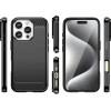 Hurtel Carbon Case for iPhone 16 Pro Max Silicone Case - Black - (Carbon case iPhone 16 Pro Max black)