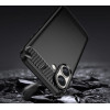 Hurtel Carbon Case for iPhone 16 Silicone Case - Black - (Carbon case iPhone 16 black)