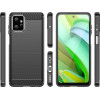 Hurtel Carbon Case for Motorola Moto G Power 2023 flexible silicone carbon cover black - (Carbon Case Moto G Power 2023 Black)