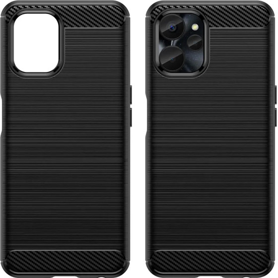 Hurtel Carbon Case for Realme 10 5G / Realme 9i 5G Flexible Silicone Carbon Cover Black - (Carbon Case OPPO Realme 10 5G/9i 5G Black)