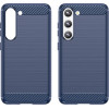 Hurtel Carbon Case for Samsung Galaxy S23+ flexible silicone carbon cover blue - (Carbon Case Samsung S23 Plus Blue)