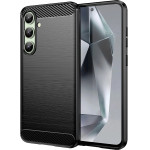 Hurtel Carbon Case for Samsung Galaxy S24 FE - Black - (Carbon Case Samsung Galaxy S24 FE Black)