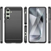 Hurtel Carbon Case for Samsung Galaxy S24 FE - Black - (Carbon Case Samsung Galaxy S24 FE Black)
