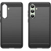 Hurtel Carbon Case for Samsung Galaxy S24 FE - Black - (Carbon Case Samsung Galaxy S24 FE Black)