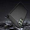 Hurtel Carbon Case for Samsung Galaxy S24 FE - Black - (Carbon Case Samsung Galaxy S24 FE Black)