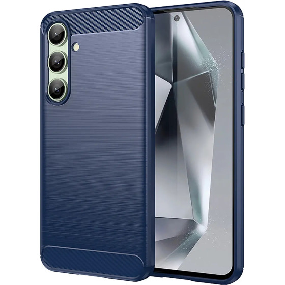 Hurtel Carbon Case for Samsung Galaxy S24 FE - Blue - (Carbon Case Samsung Galaxy S24 FE Blue)