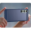 Hurtel Carbon Case for Samsung Galaxy S24 FE - Blue - (Carbon Case Samsung Galaxy S24 FE Blue)