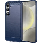 Hurtel Carbon Case for Samsung Galaxy S25 - Blue - (Carbon Case Samsung Galaxy S25 Blue)