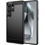 Hurtel Carbon Case for Samsung Galaxy S25 Ultra - Black - (Carbon Case Samsung Galaxy S25 Ultra Black)