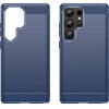 Hurtel Carbon Case for Samsung Galaxy S25 Ultra - Blue - (Carbon Case Samsung Galaxy S25 Ultra Blue)