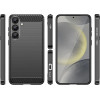 Hurtel Carbon Case for Samsung Galaxy S25+ - Black - (Carbon Case Samsung Galaxy S25+ Black)